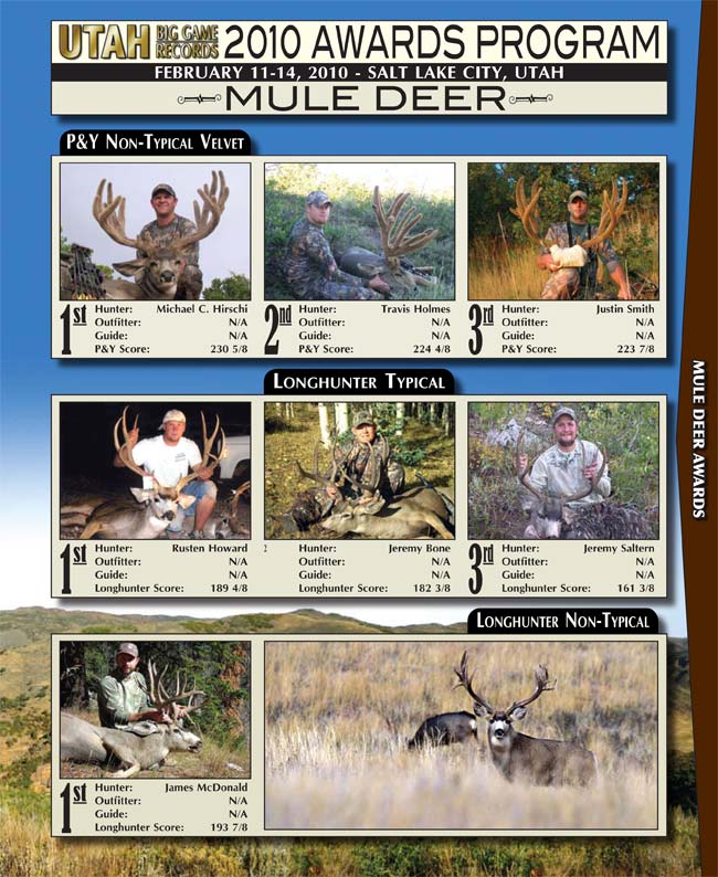 Utah Big Game Records